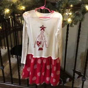 Girls Christmas dress, size 7/8